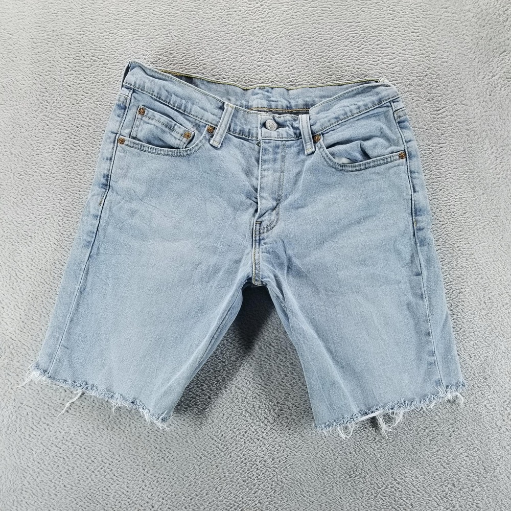 Levis 511 Shorts Mens 32 Blue Denim Regular Bermuda 8"
Light Wash Cutoff
